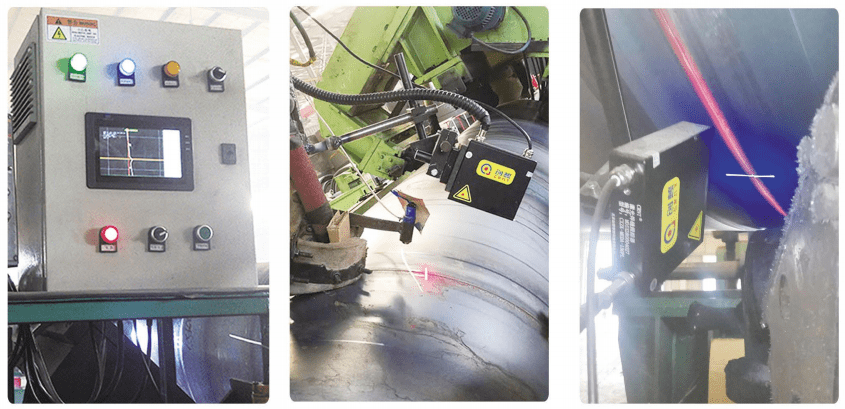 螺旋管焊縫跟蹤系統(tǒng)（內(nèi)、外焊）產(chǎn)品實(shí)際安裝效果圖